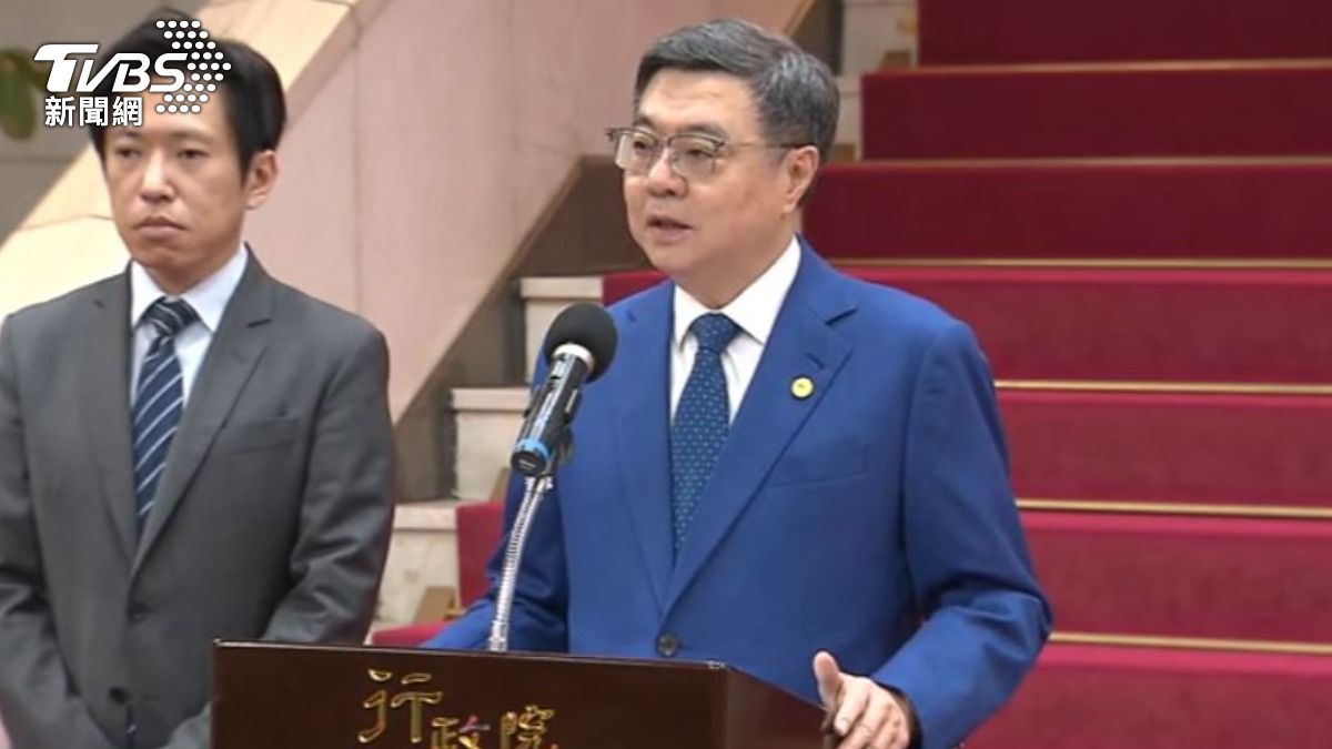 行政院長卓榮泰。（圖／TVBS）