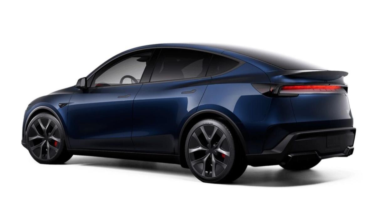 新年式Model Y同步推出全新車色「海軍藍」。（圖／Tesla提供）