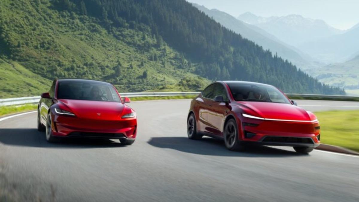 左車為Model 3 Performance，右車為Model Y Performance。（圖／Tesla提供）