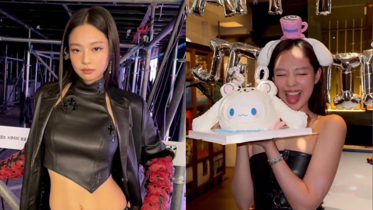 Jennie生日全黑穿搭!克羅心皮裙訂製造型吸睛 LISA也穿過