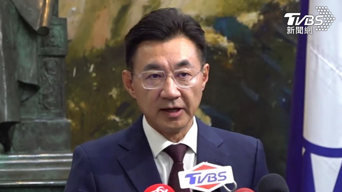 台中市長提名協調破局，江啟臣掩不住失望坦言遺憾。（圖／TVBS）