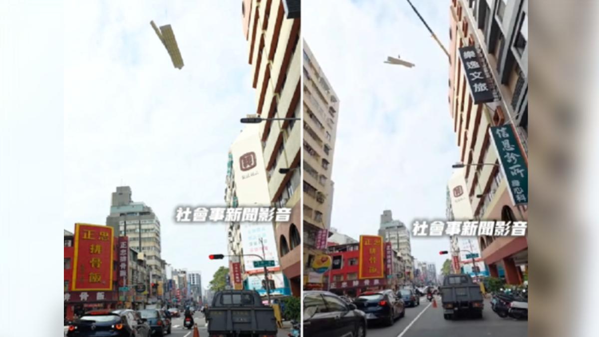 奪命鋼板懸空!高雄旅館吊掛「無防護」 民眾怒:罔顧人命