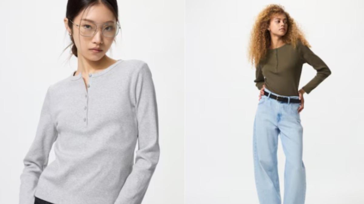UNIQLO「羅紋亨利領上衣」目前在台灣討論度不高。(圖/翻攝自UNIQLO)