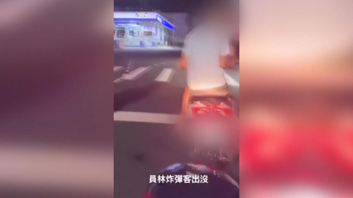 鞭炮炸轎車!少年上傳影片親送證據。(圖/網路翻攝)