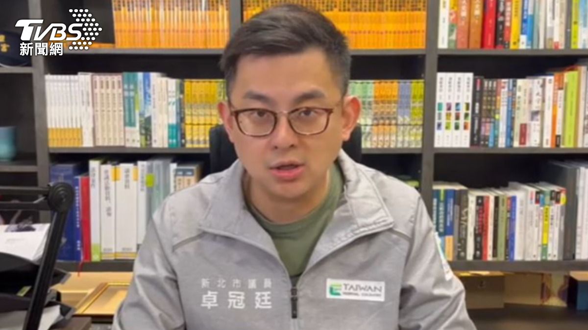 民進黨新北市議員卓冠廷。(圖/TVBS)