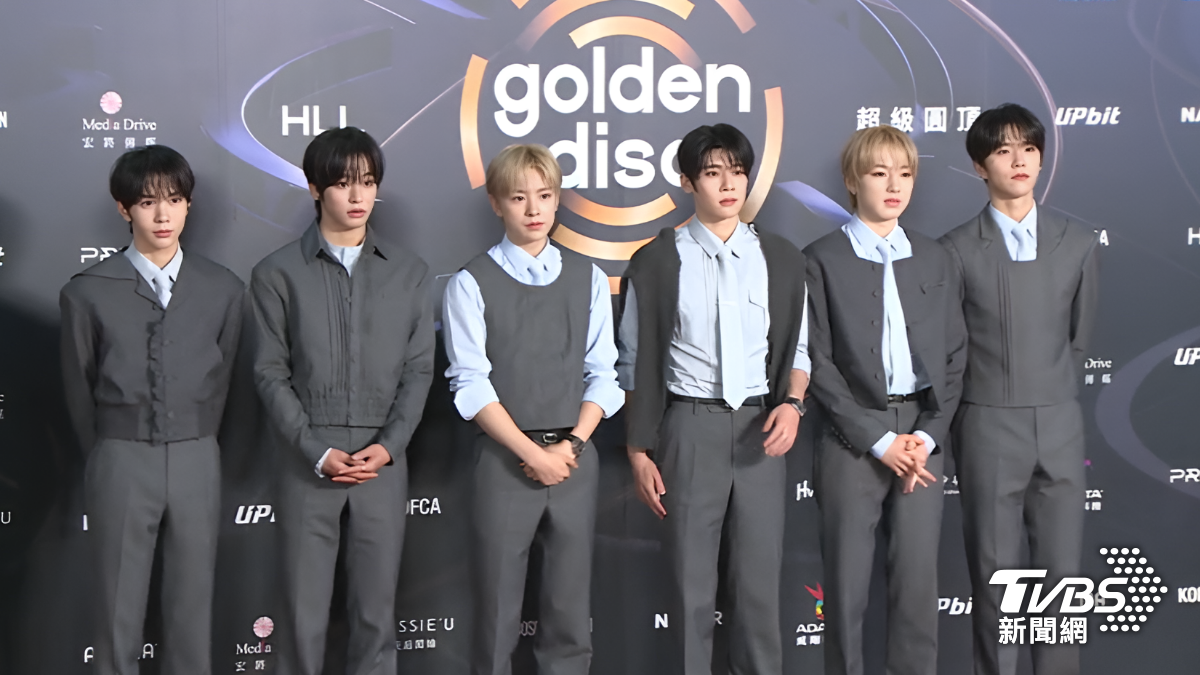 NCT WISH來台參加金唱片。(圖/TVBS)