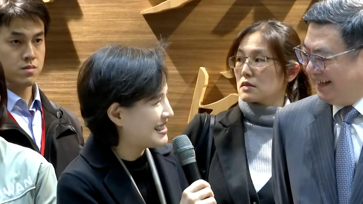 行政院副院長鄭麗君今日返台。(圖/TVBS)