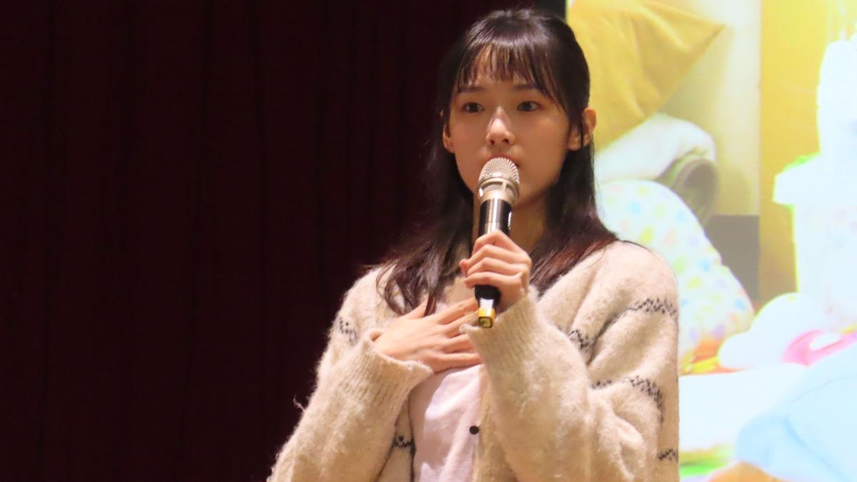 何曼希到台中女監與收容人分享電影幕後故事。(圖/壹壹喜喜提供)