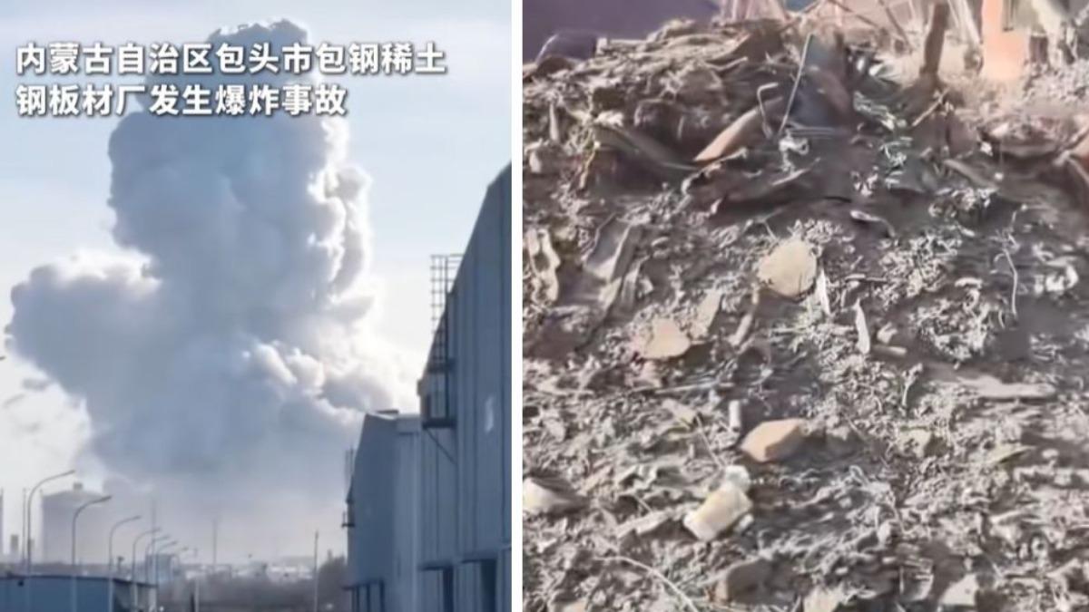 內蒙古稀土鋼材廠爆炸釀9死1失蹤 金屬巨球飛出震碎玻璃