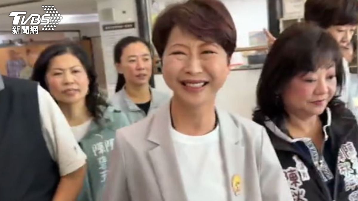 民進黨台南市長參選人陳亭妃。(圖/TVBS)