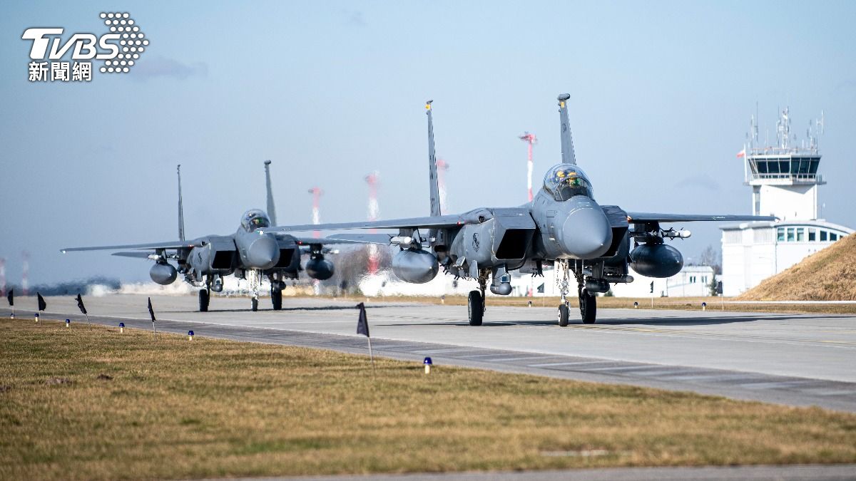 美軍F-15E「攻擊鷹」戰機。(資料照／達志影像美聯社)