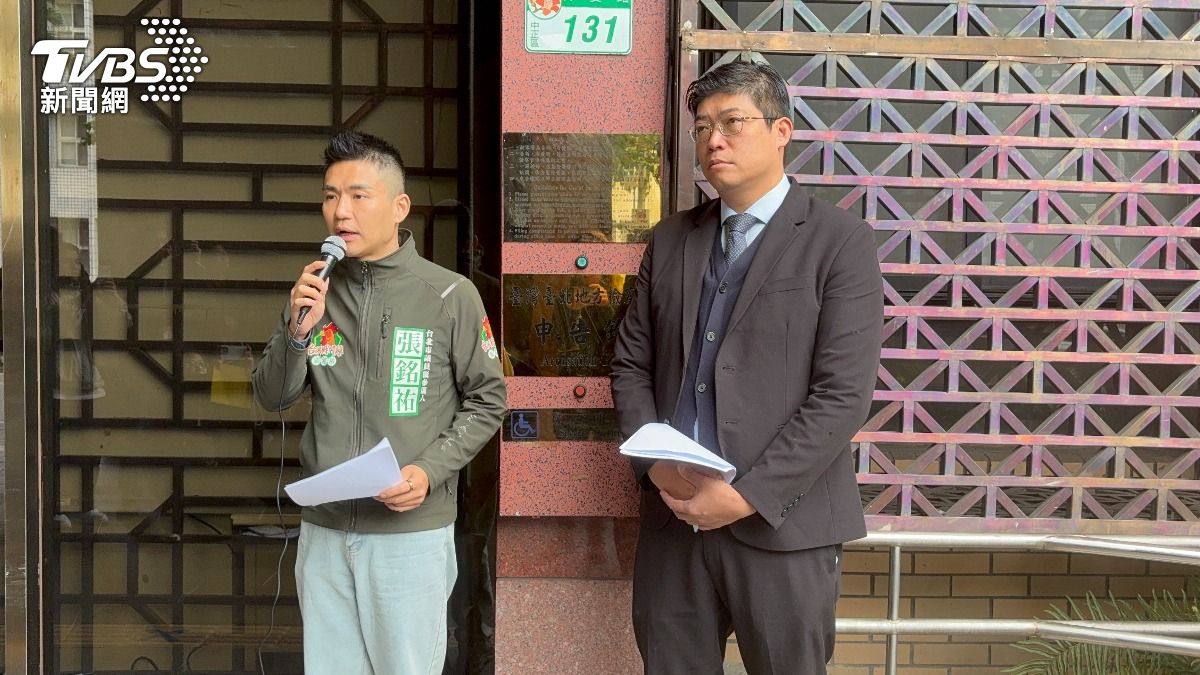 市議員擬參選人張銘祐、律師詹晉鑒20日告發民眾黨立委黃國昌涉犯國安法。(資料圖/潘千詩攝)