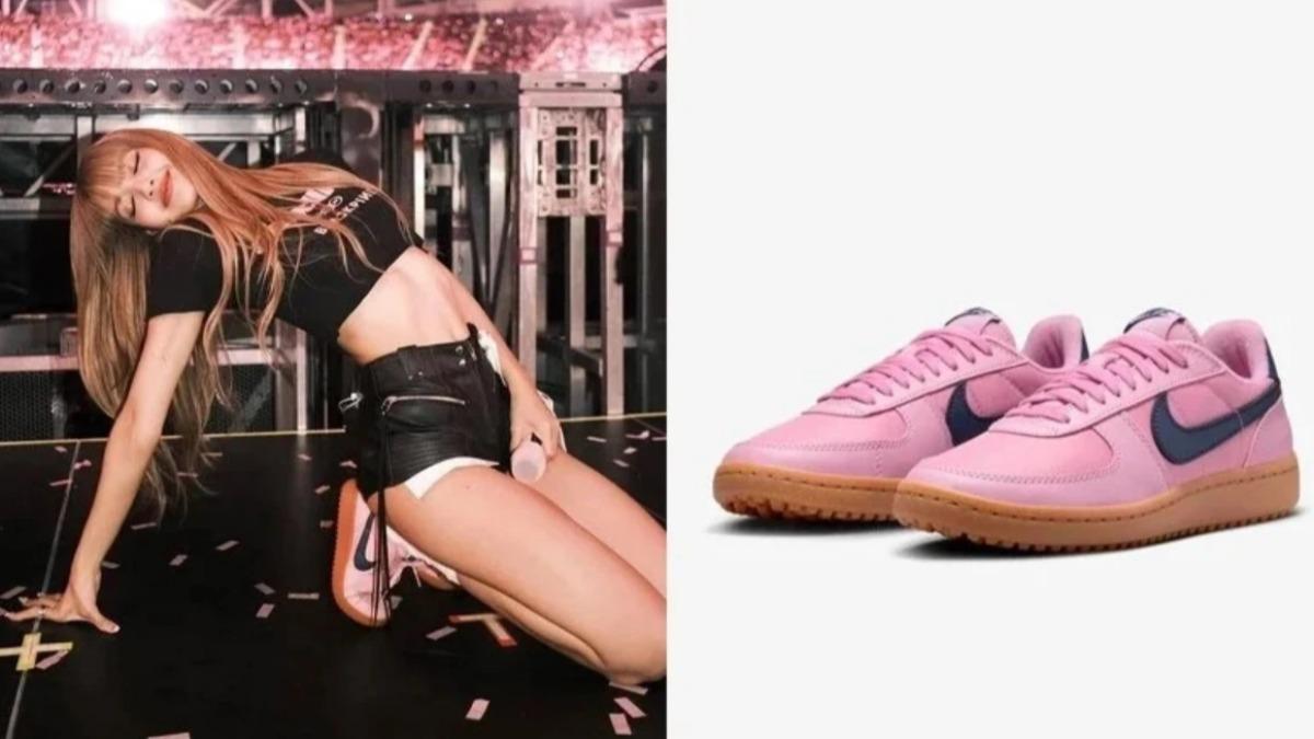 LISA演唱會上腳率超高的NIKE Field General。（圖／翻攝自IG@lalalalisa_m、NIKE）