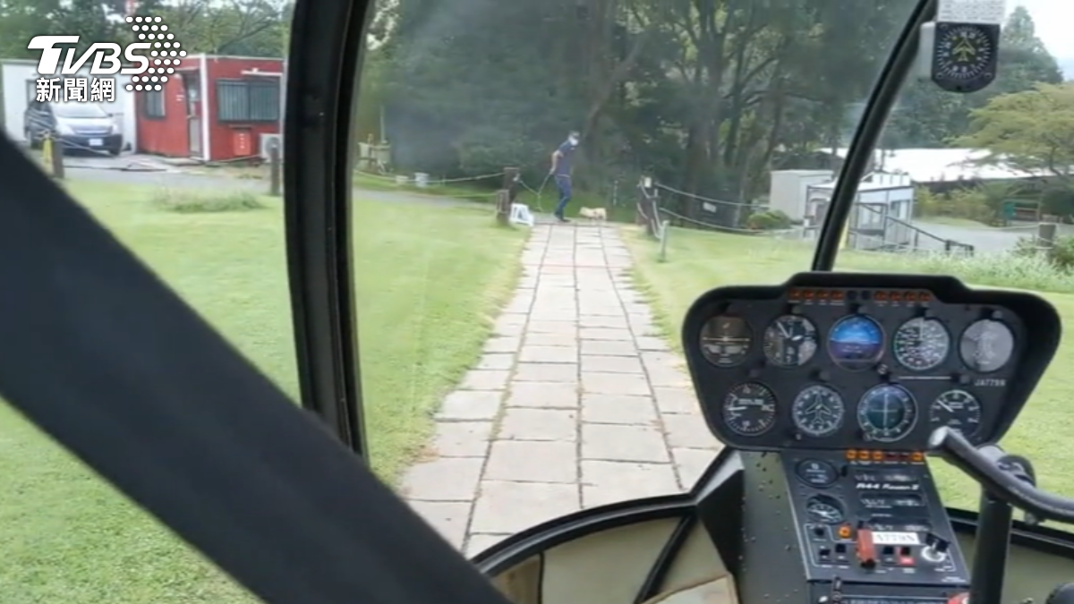 旅客曾搭同一家業者直升機。（圖／畫面提供 大阪大叔）