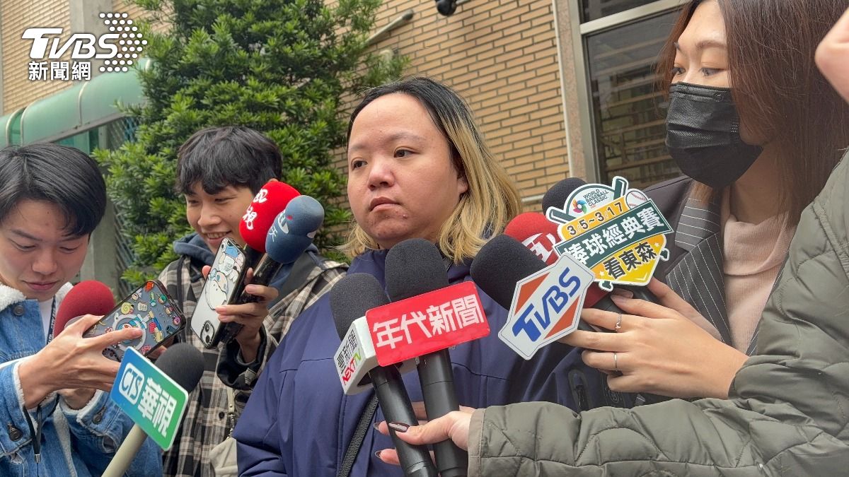 三重滅門血案死者家屬陳姓大姊。(圖/潘千詩攝)