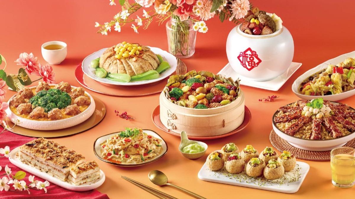 這次推出「富貴年菜套組」,一次集結了12道精選料理,從招牌功夫大菜到經典港點通通有。(圖/養心茶樓提供)