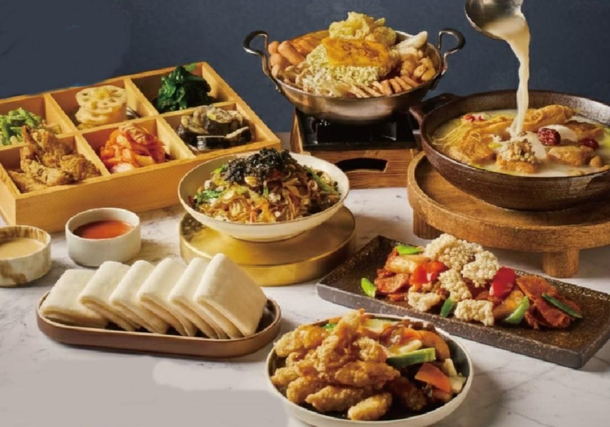 YACHE韓式蔬食推出了2種規格讓大家選擇,想要豐盛一點可以選「熟食大套組」。(圖/YACHE韓式蔬食提供)