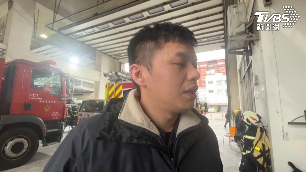 基隆市消防局火災調查科長余宗庭。(圖/TVBS)