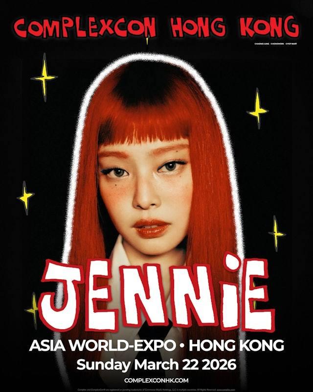 Jennie將在3月作為壓軸嘉賓出席「ComplexCon Hong Kong」音樂節。(圖/翻攝自IG@complexchinese)
