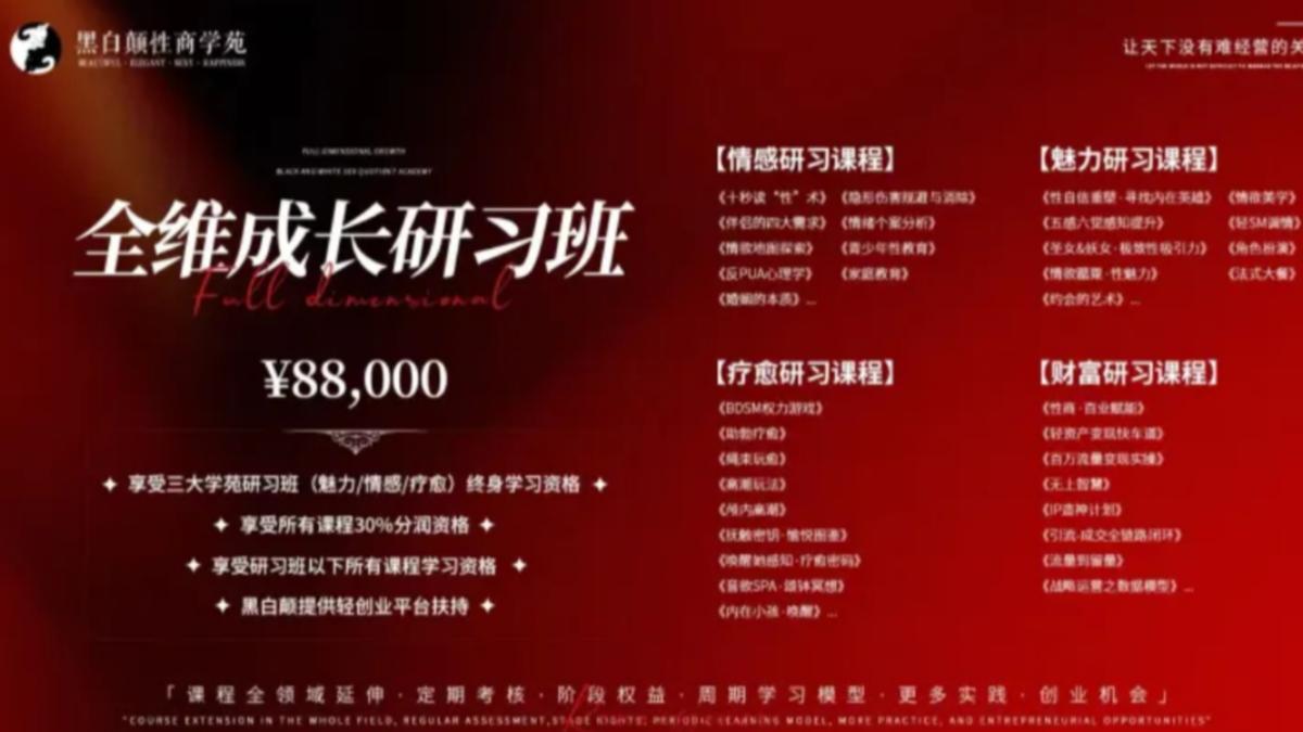 周媛課程收費驚人。(圖/翻攝自微博)