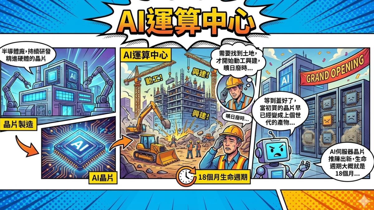 晶片生命週期18個月,算力櫃解決時間痛點。(圖/TVBS)