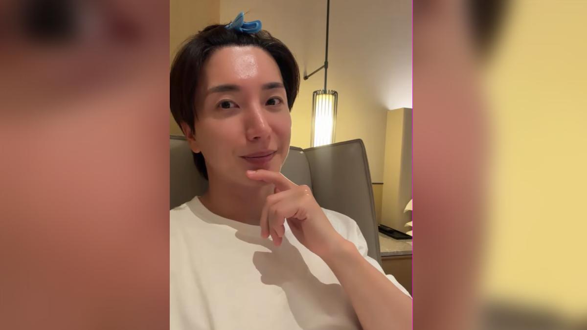 演出結束後,利特與東海特地開啟直播與粉絲互動,兩人一邊享用三明治、雞排等台灣美食,一邊輕鬆聊天(圖/翻攝Youtube@트기트기 이특 LEETEUK)