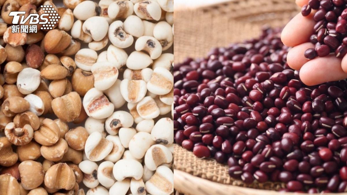 排濕氣食物1:紅豆+薏仁。(示意圖/shutterstock達志影像)