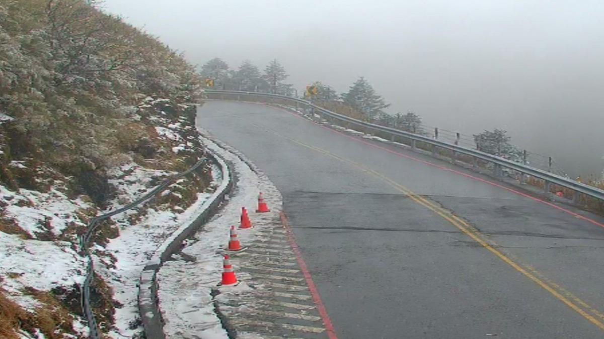 低溫恐致山路結冰 台14甲線「翠峰-大禹嶺」下午5點預警性封閉