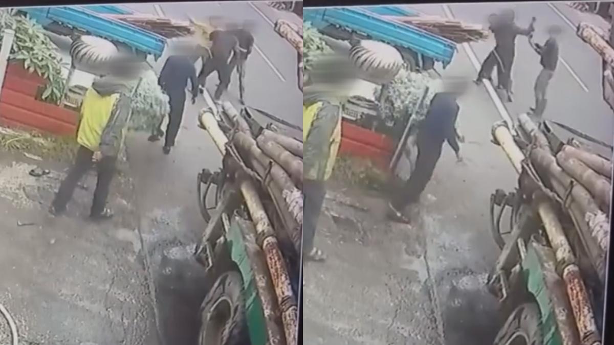 左右鄰居因為停車問題起衝突,一度打到馬路上。(圖/翻攝Threads_huang__0807)