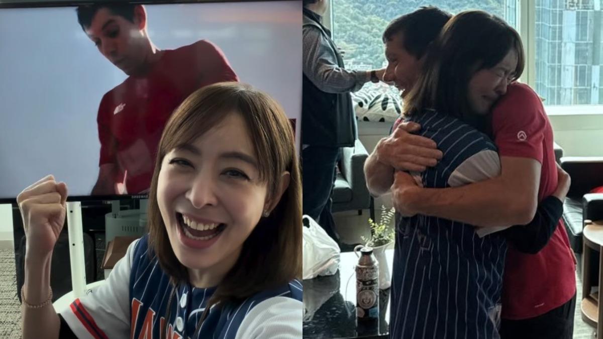 霍諾德成功登頂台北101,董事長賈永婕相當興奮。(圖/翻攝自janet_chia_ IG)