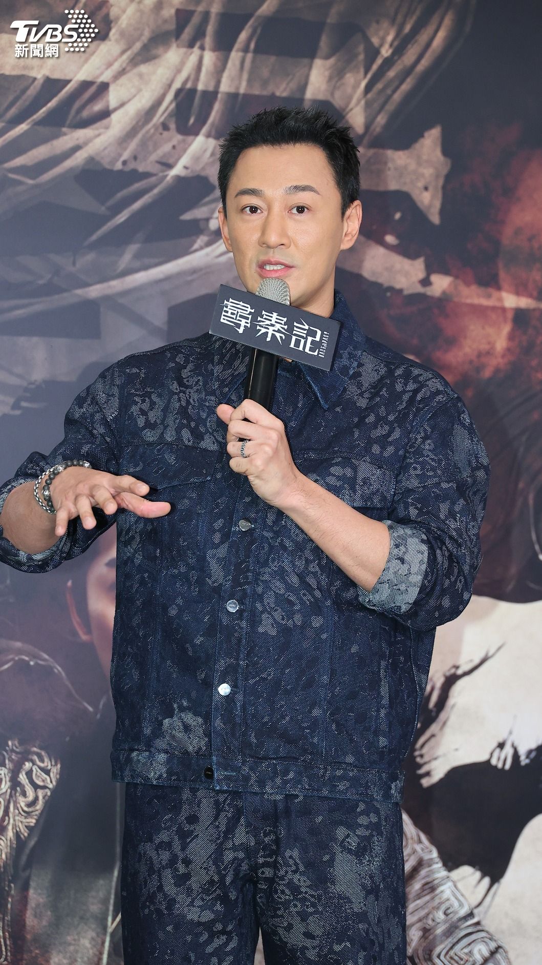 林峯受訪分享與古天樂的緣分。(圖/黃城碩攝)