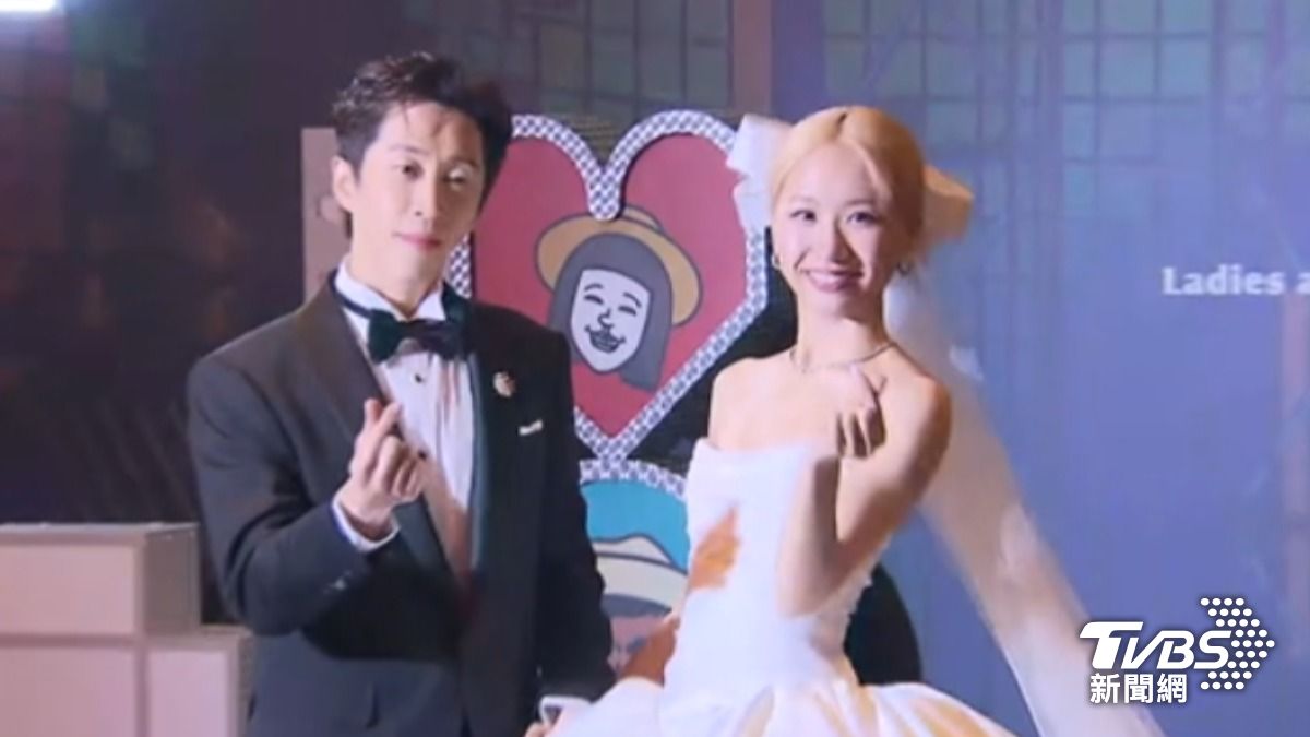 陳漢典和Lulu黃路梓茵舉辦婚禮,幾乎半個演藝圈到場。(圖/TVBS)