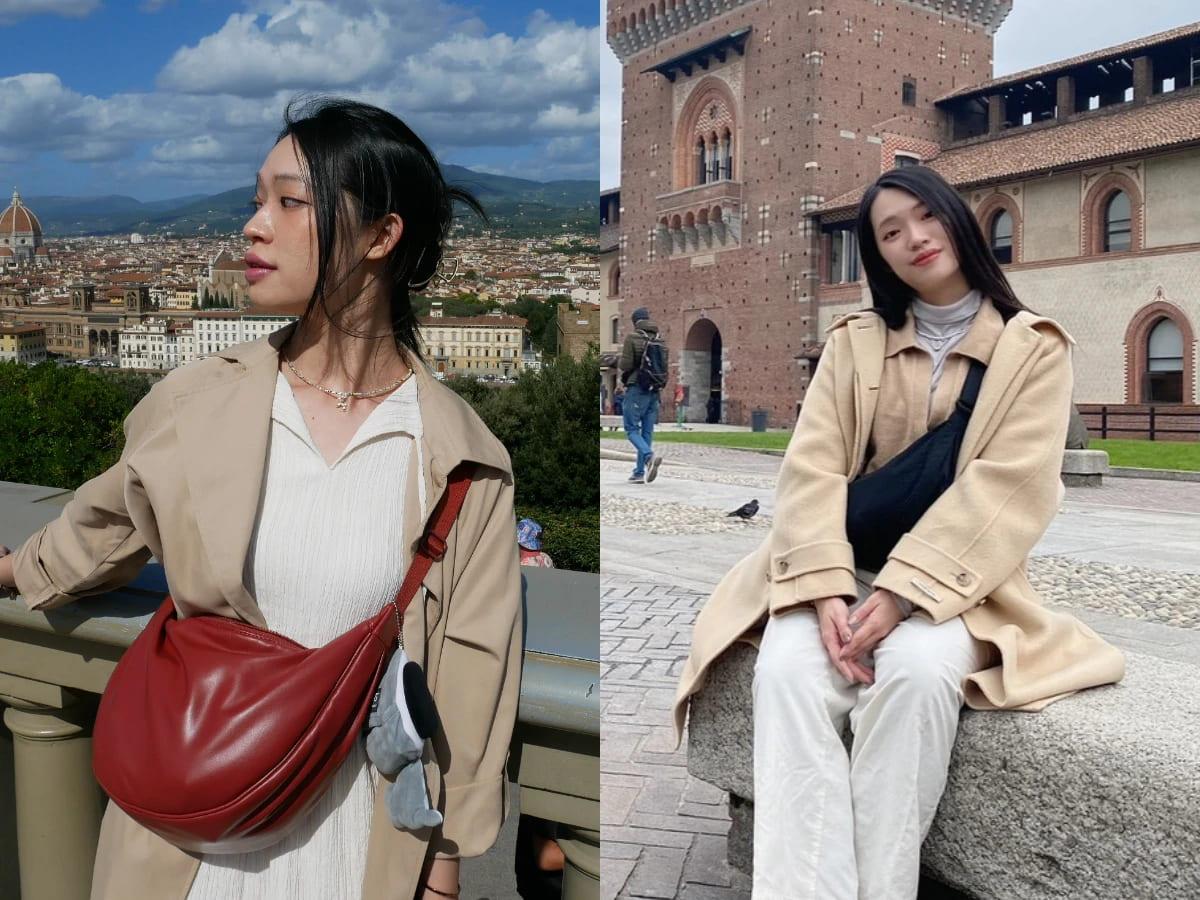 編輯強烈建議一定要把包包揹在自己的胸前。(圖/女大編輯部提供)