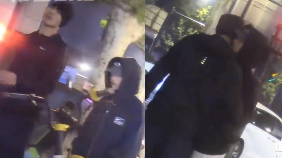 陳昊森(左)摟著蘭西雅。(圖/翻攝自微博)