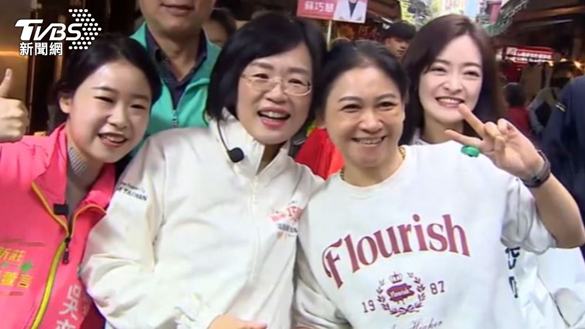 新北市第三選區議員參選人吳奕萱與陳岱吟。(圖/TVBS)