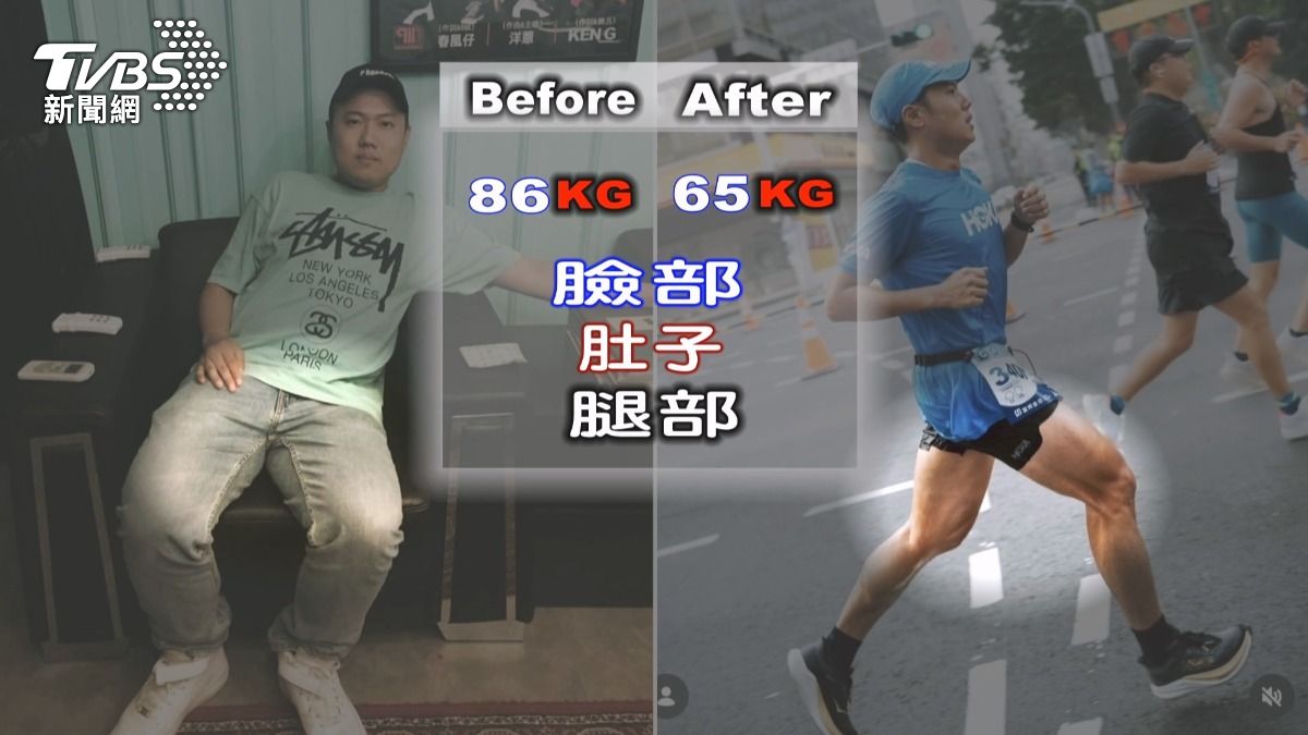 洋蔥成功甩肉21公斤,從原本86公斤瘦到65公斤。(圖/TVBS)