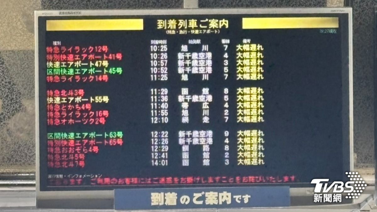 日本大雪中斷各種交通,影響旅客、當地居民。(圖/旅客翁先生提供)