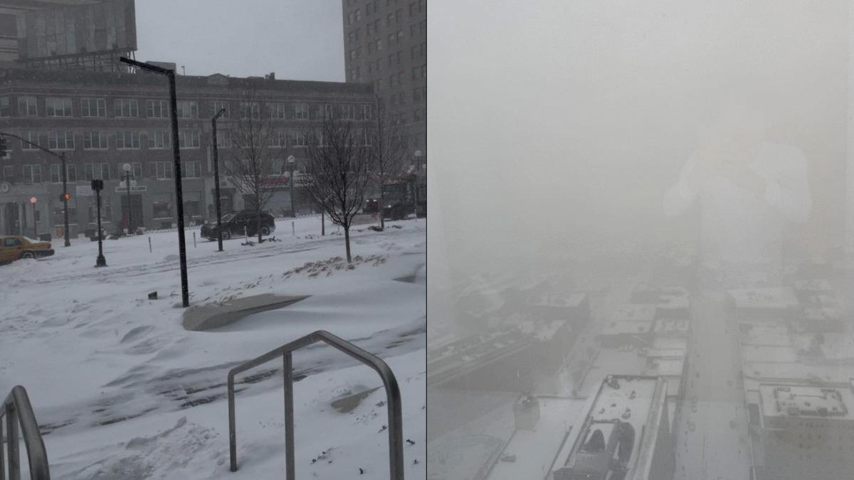 侯昌明夫婦遇暴風雪攔路。(圖/翻攝自Facebook/侯昌明)