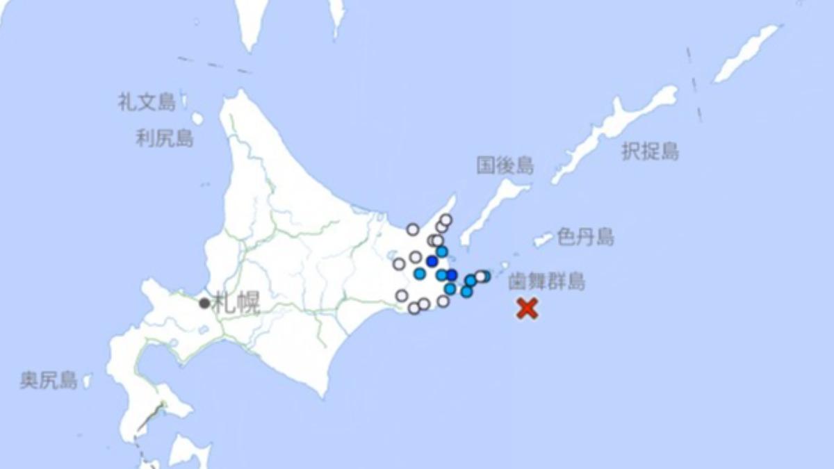 日本北海道近海爆規模5.0地震!多地有感 最大震度3級