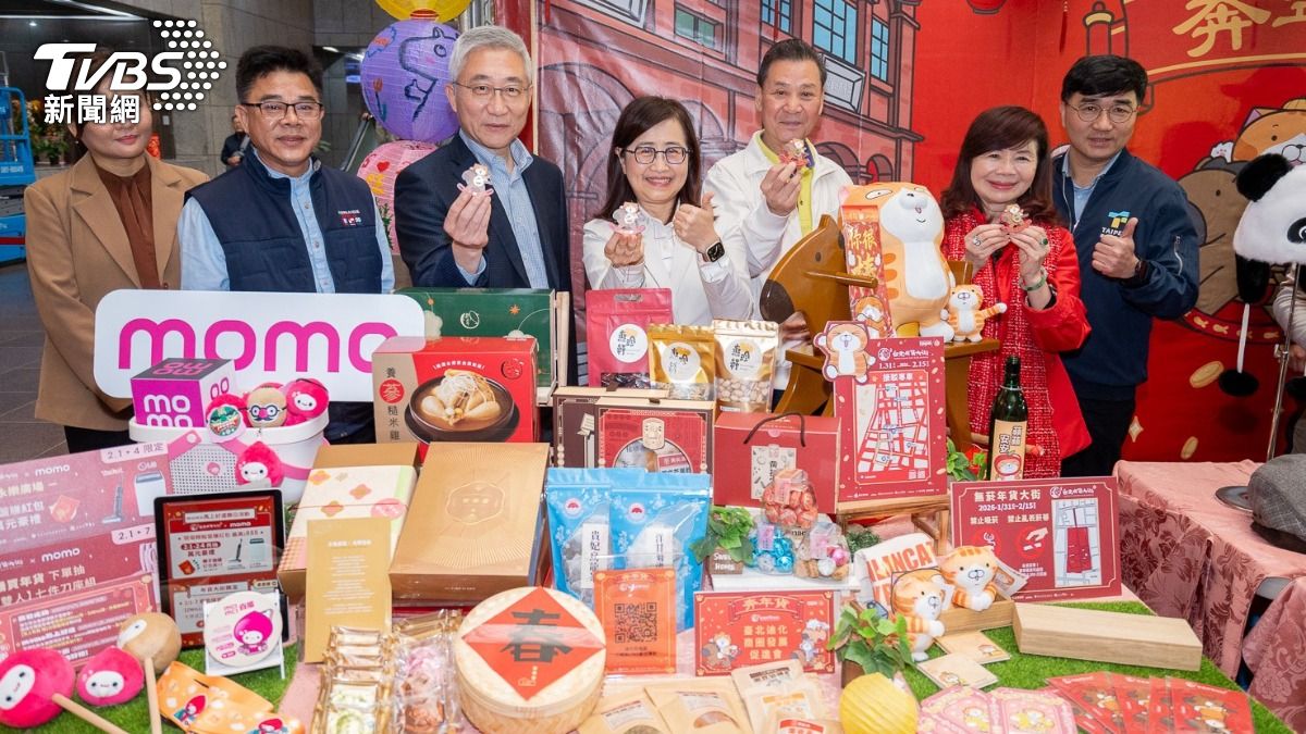 年節特色攤位。(圖/台北市政府商業處)