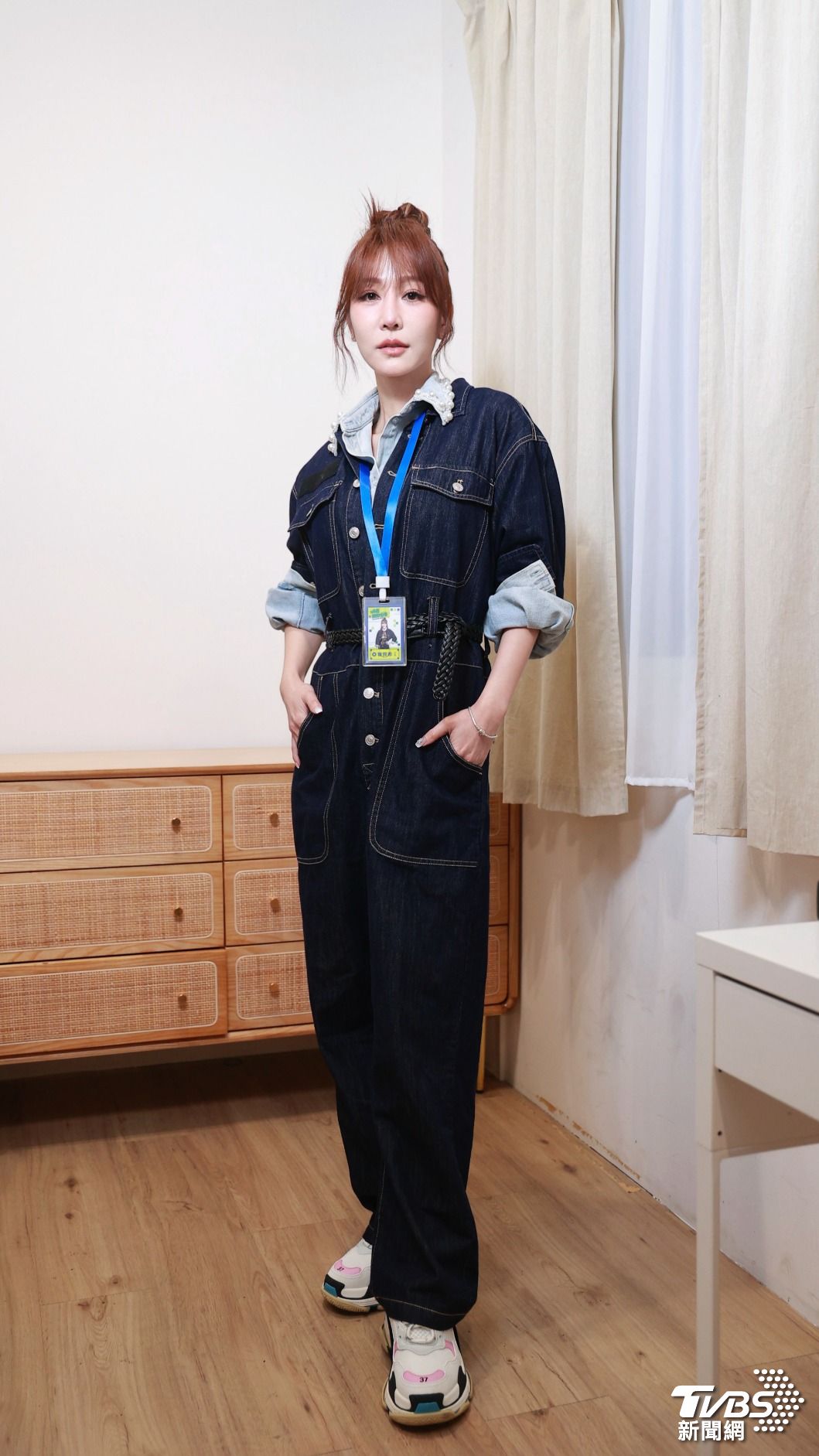 曾莞婷在節目中展現有別於螢光幕上女強人的一面。(圖/黃城碩攝)