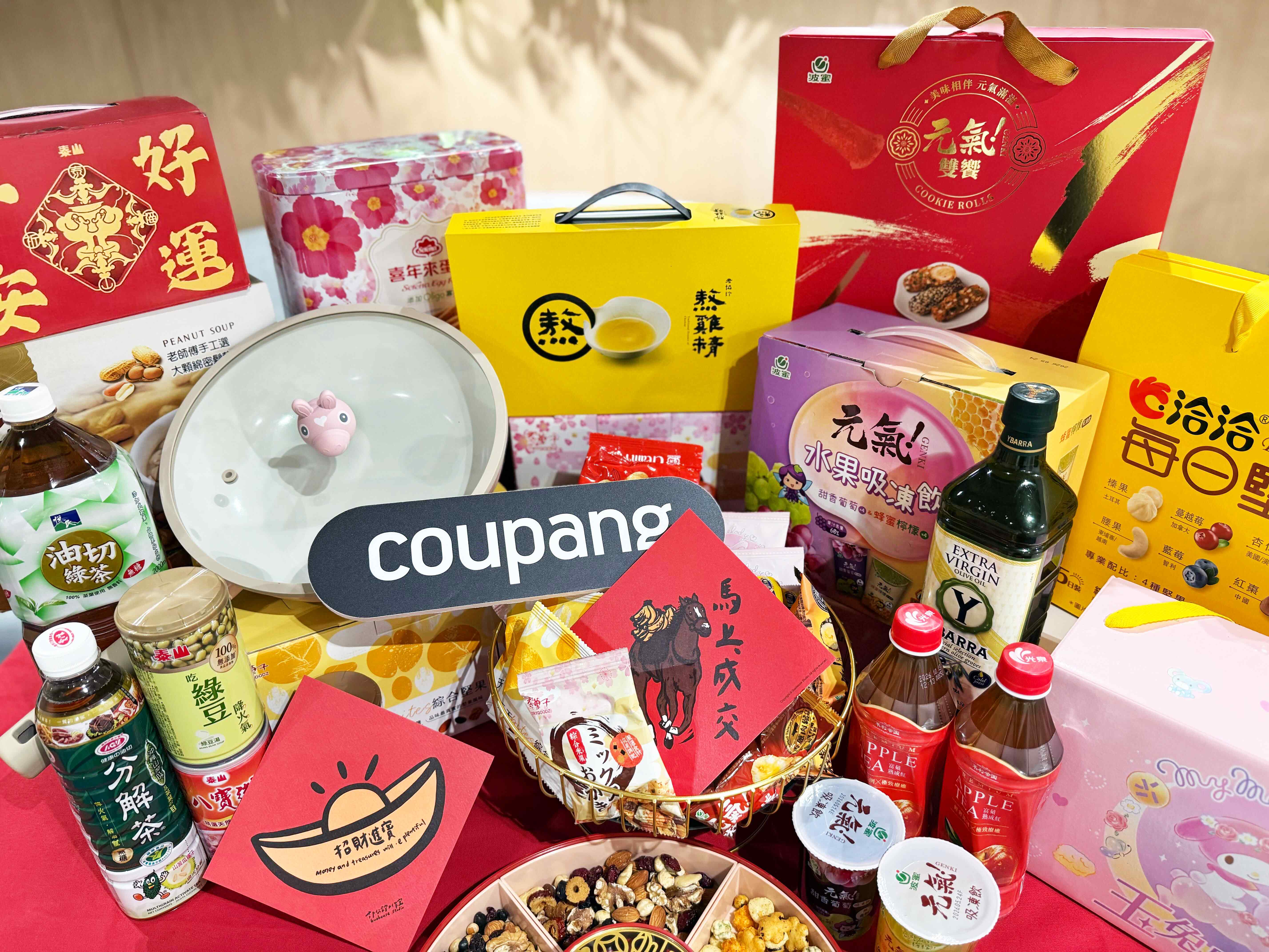 Coupang酷澎推出多個品牌優質飲品、零食滿額現折，「火箭速配」最快隔日到貨。