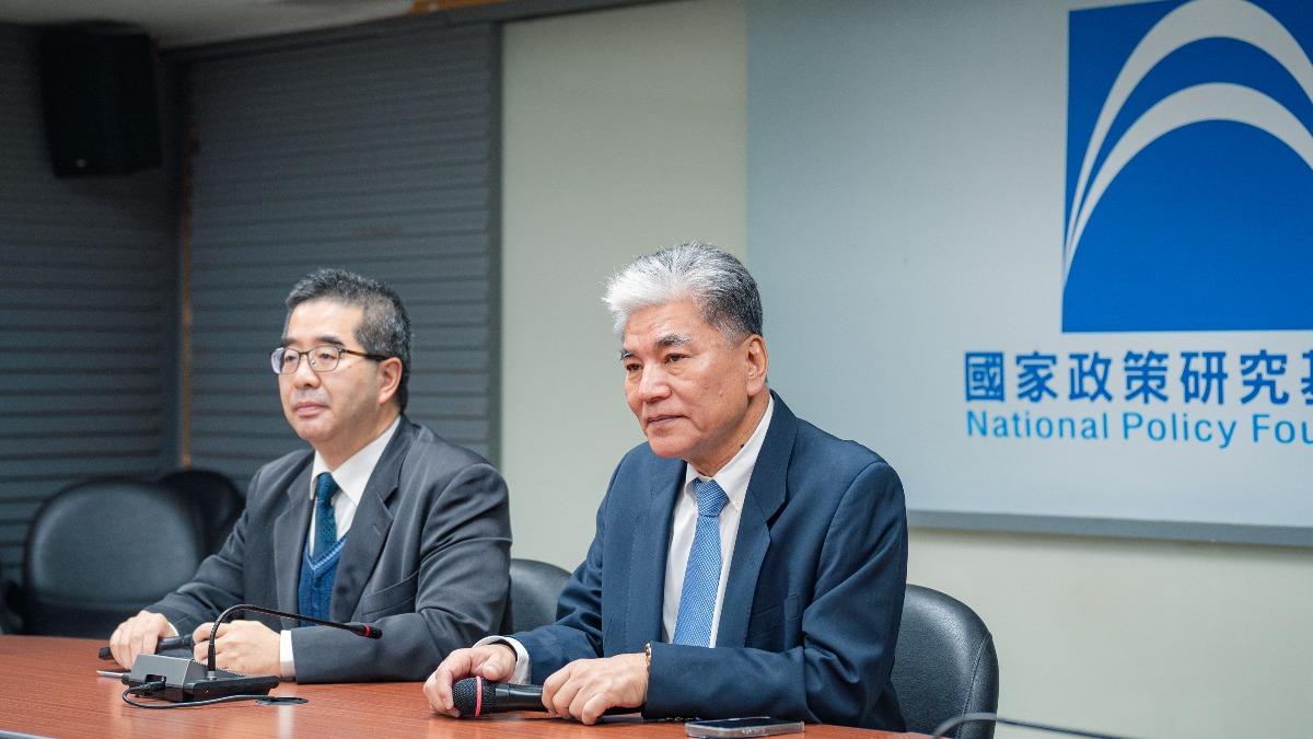 國民黨副主席蕭旭岑、智庫副董李鴻源率隊赴北京智庫交流。（圖／國民黨提供）