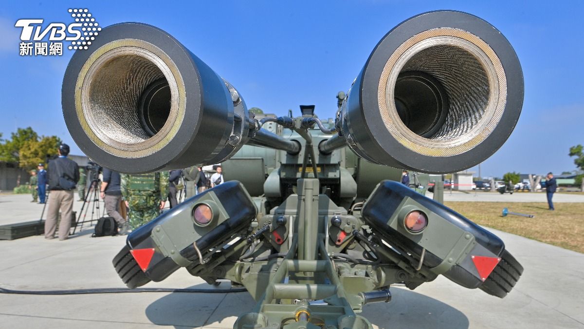 空軍三五快砲防空系統。（圖／胡瑞麒攝）