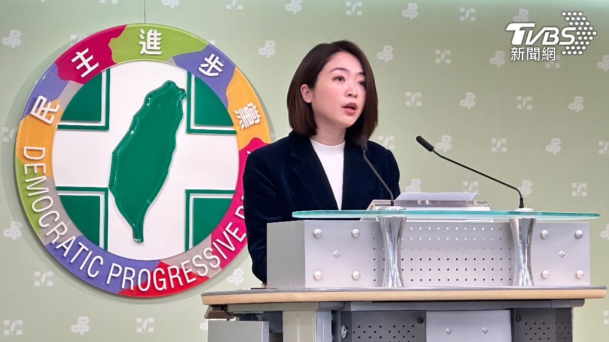 民進黨發言人韓瑩。(圖/潘袁詩羽攝)
