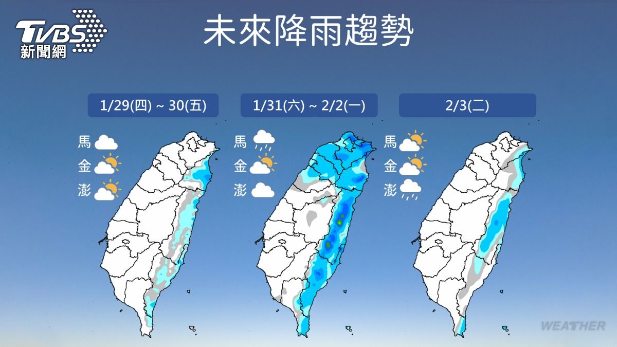 天氣／雨彈猛炸全台！週末急墜12度　「這天」才會放晴