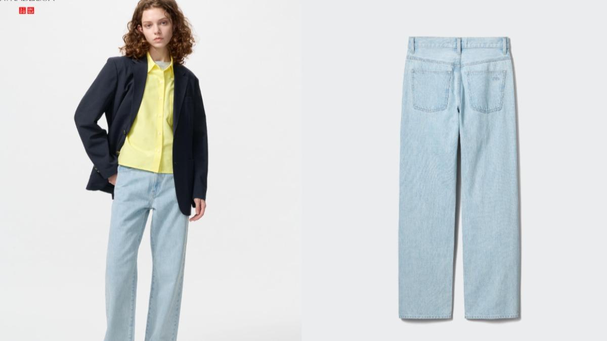UNIQLO and JW Anderson 聯名系列直筒牛仔褲。(圖/UNIQLO官網)