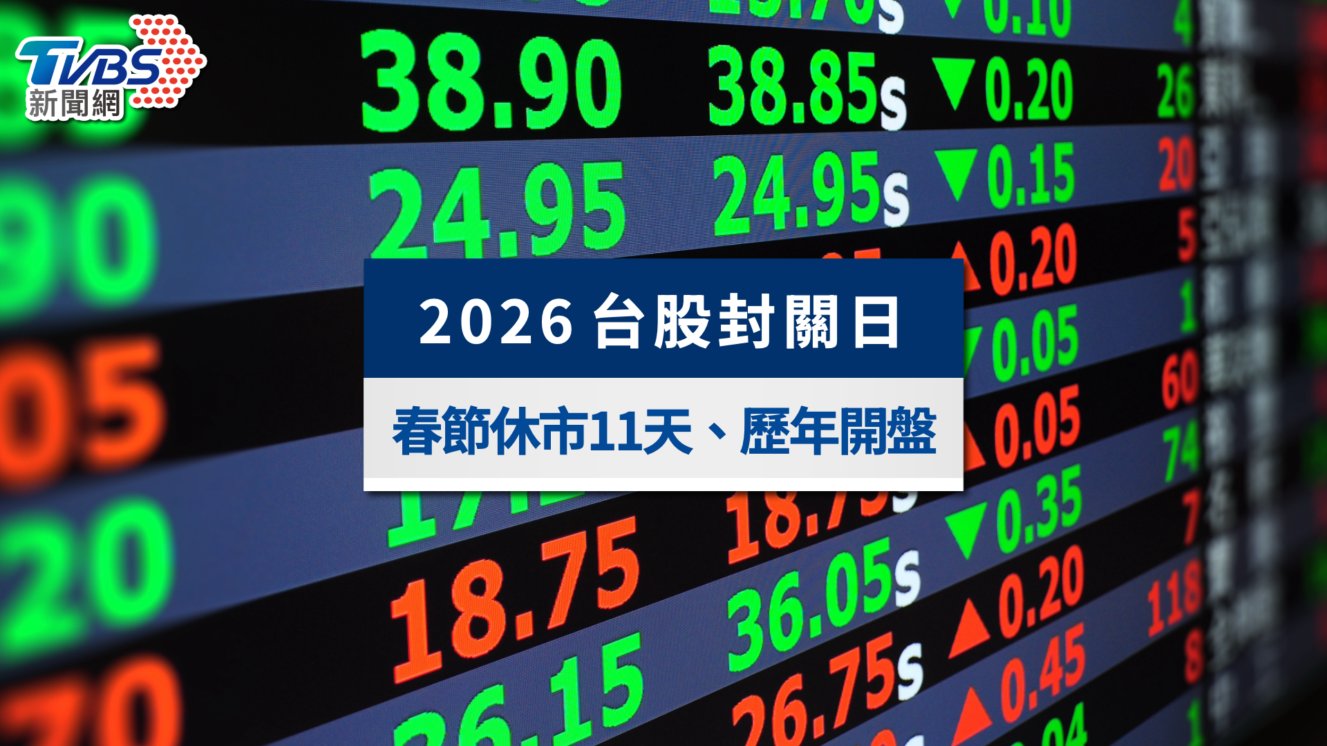 台股封關日2/11倒數！春節休市11天，最後交易日與開紅盤日期全攻略