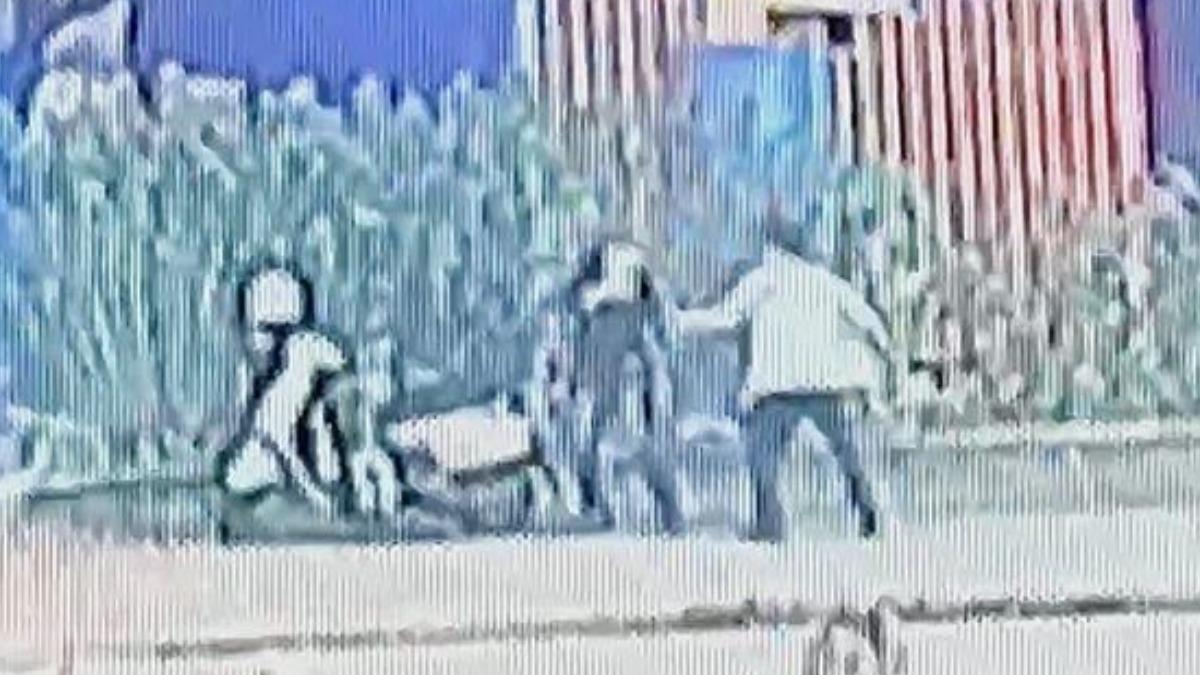 土風舞老師(左)遭男子當街砍殺。(圖/翻攝畫面)