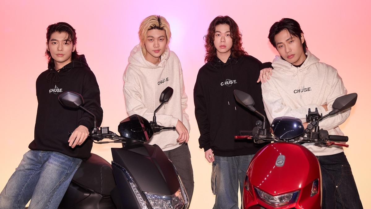 帕拉斯FAMA（左起）、吉他手小葵、鼓手大寶、貝斯手漢堡。（圖／迷音樂提供）
